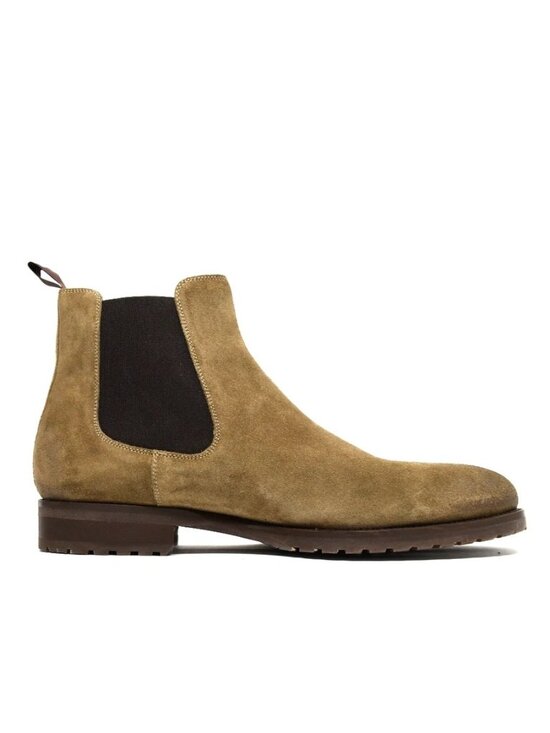 New! Magnanni Kam Chelsea Boots Suede Tan Brown 25999 12 M 45 DD509A